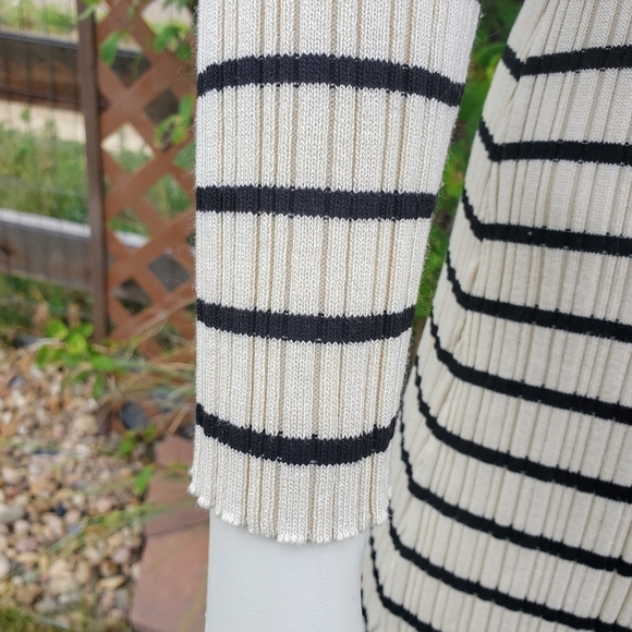 Blupepper Striped Long Sleeve Women's Maxi Bodycon Dress Size Large EUC - Picture 9 of 13